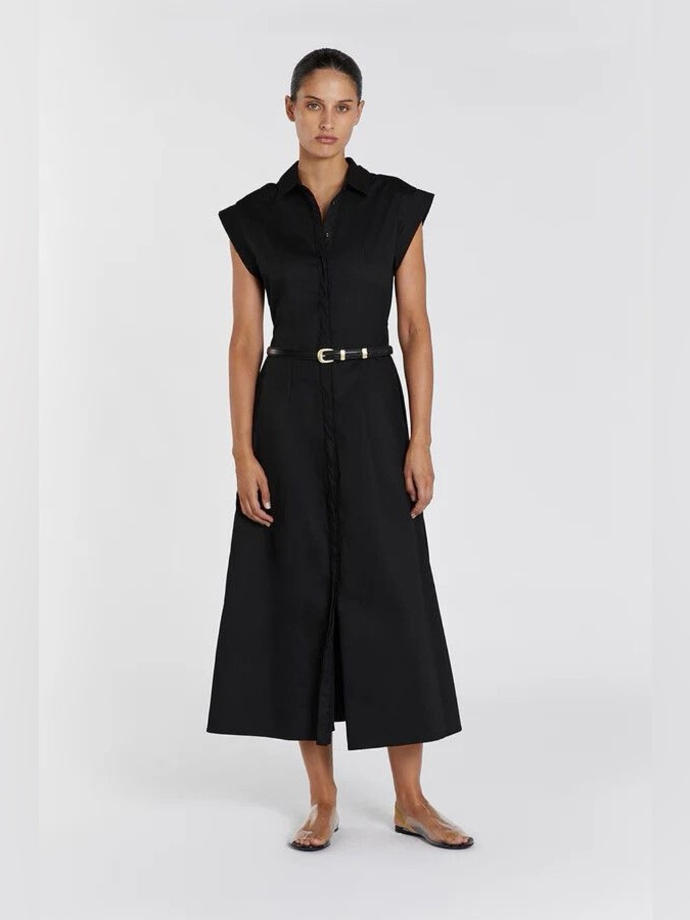 DISSH Lauren black shirt dress